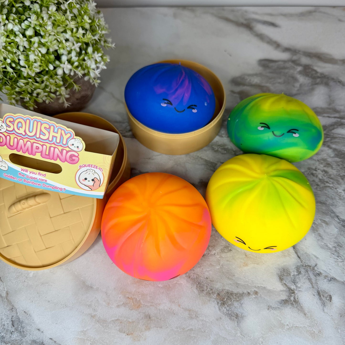 Squishy Toy - Viral Dumpling, Tie Dye - PREORDER