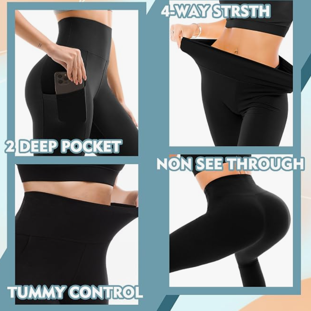 Black Leggings with Pockets