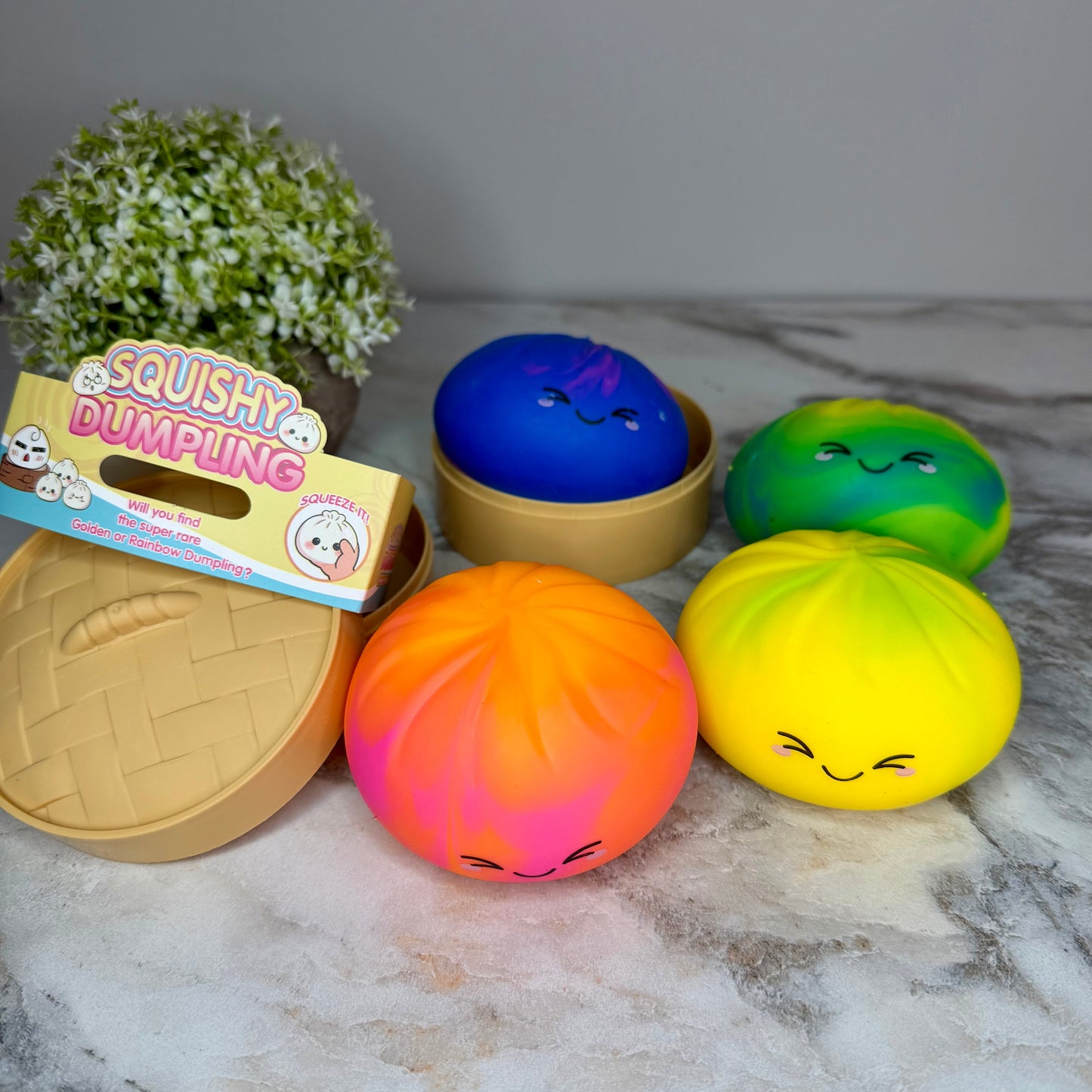 Squishy Toy - Viral Dumpling, Tie Dye - PREORDER