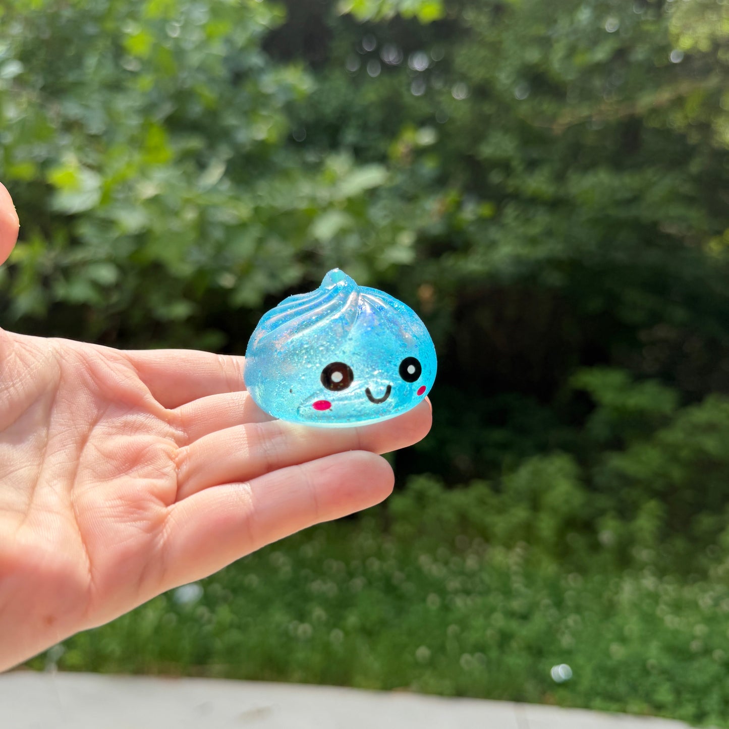 Squishy Toy - Mini Dumpling, Slow Gel Glitter, Single Item