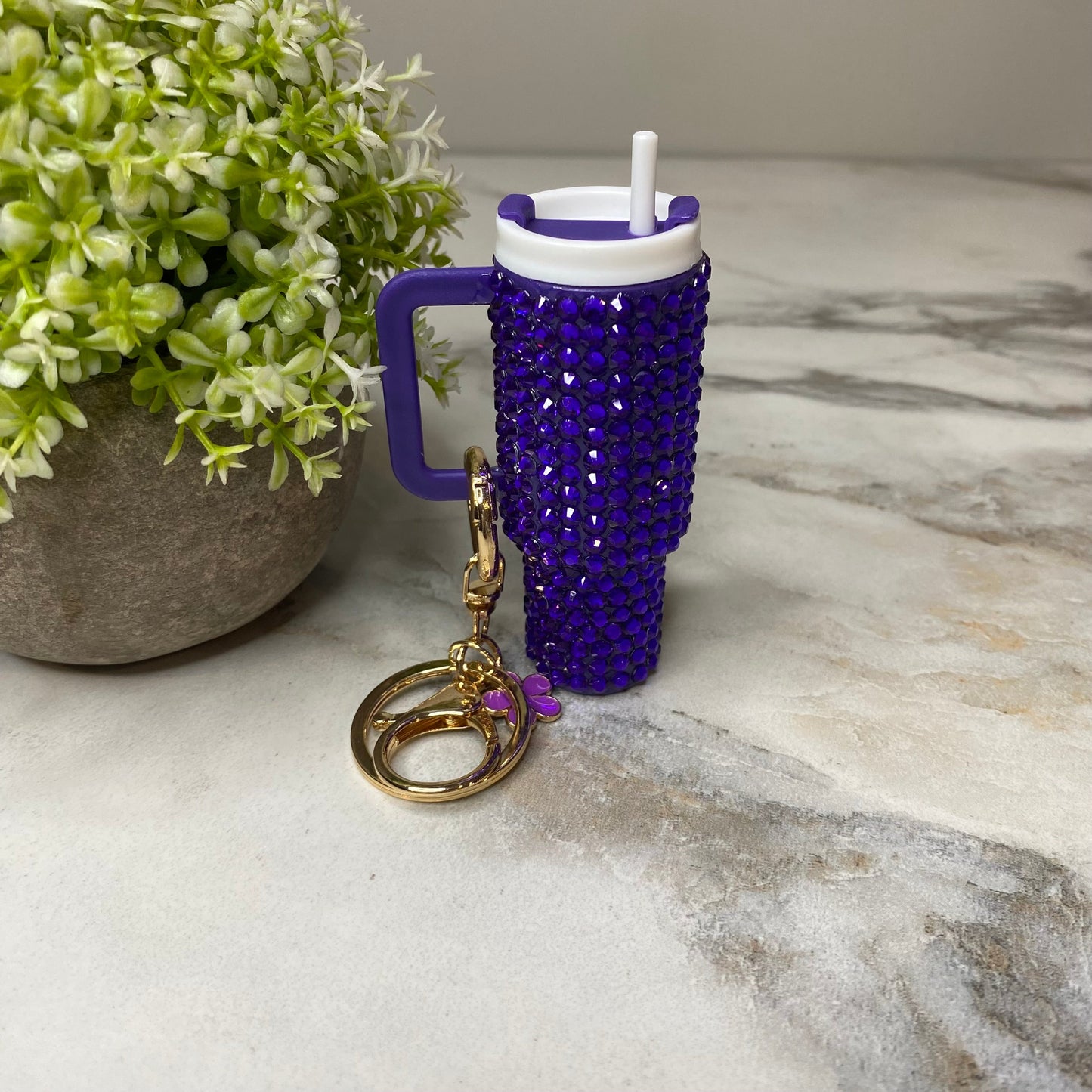 Keychain - Lip Balm Tumbler #4 Gems