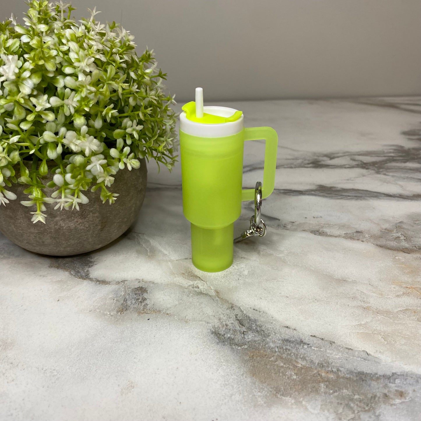 Keychain - Lip Balm Tumbler #3 Frosted Glow-In-The-Dark