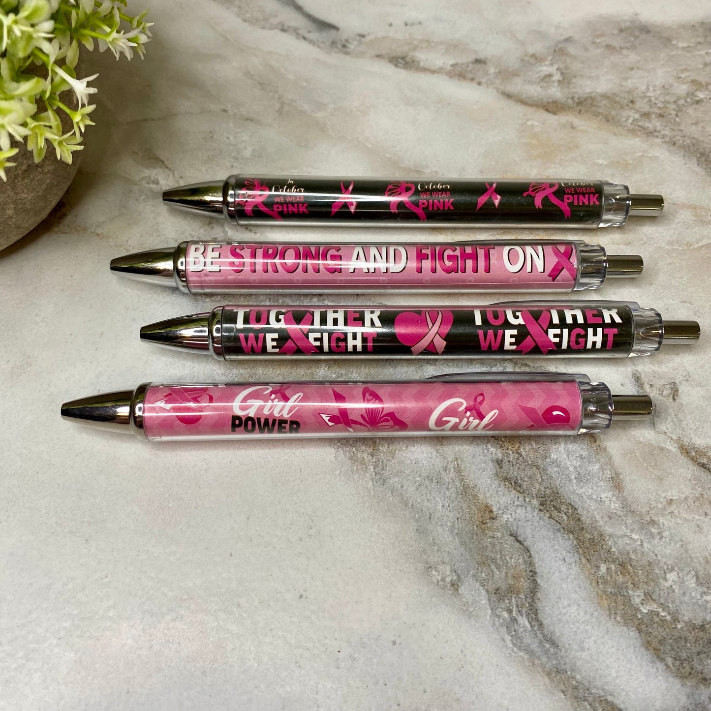 Pen - Breast Cancer Awareness Clear