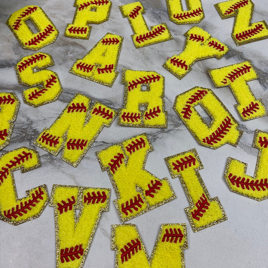 Patch Chenille Letter - Softball