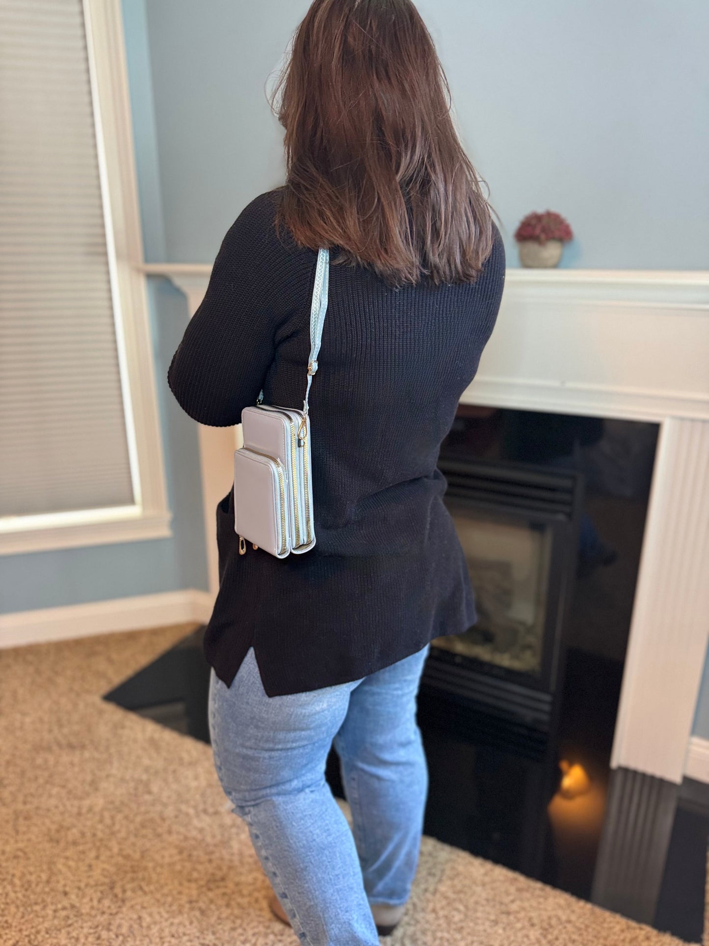 Ivy Crossbody Wallet + Purse - Red