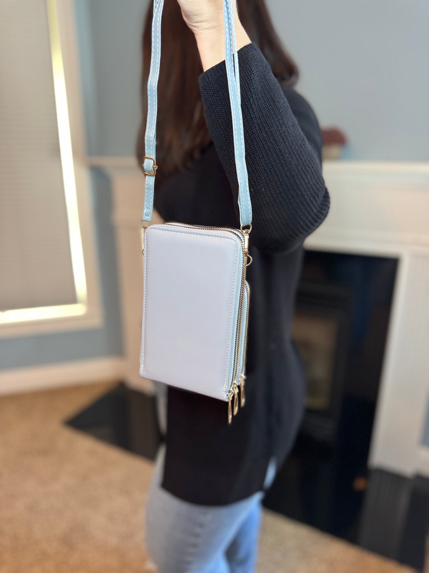 Ivy Crossbody Wallet + Purse - Red