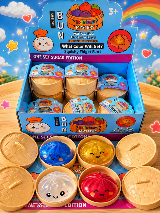 Glitter Dumpling Squish Toy Mystery Color