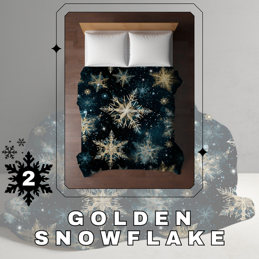 Blanket Christmas - Golden Snowflake - PREORDER