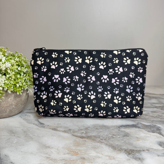 Pouch - Dog Cat Paw Pink Purple Ombre