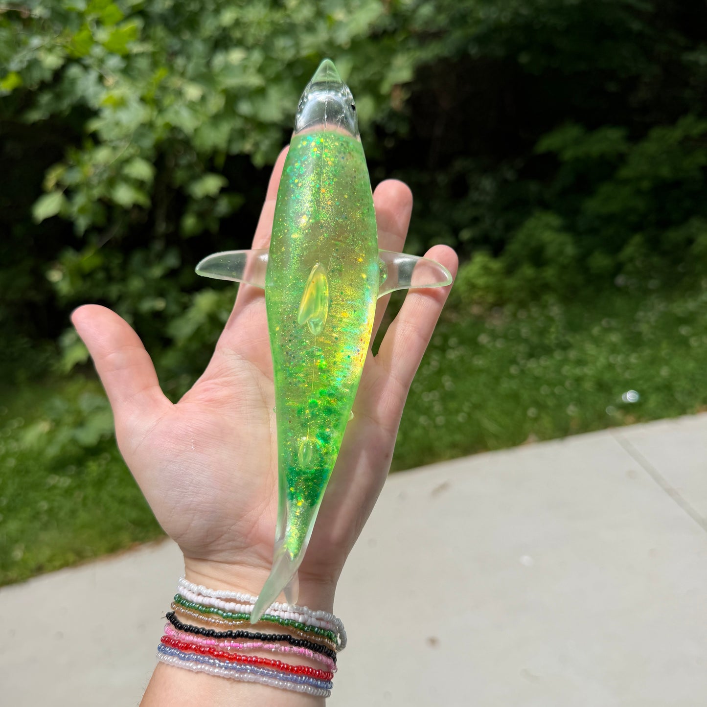 Squishy Toy - Shark Glitter