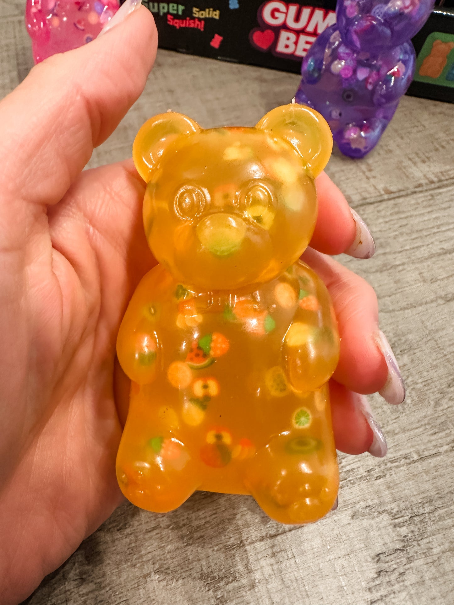Squishy Toy - Charm Filled Gummy Bears