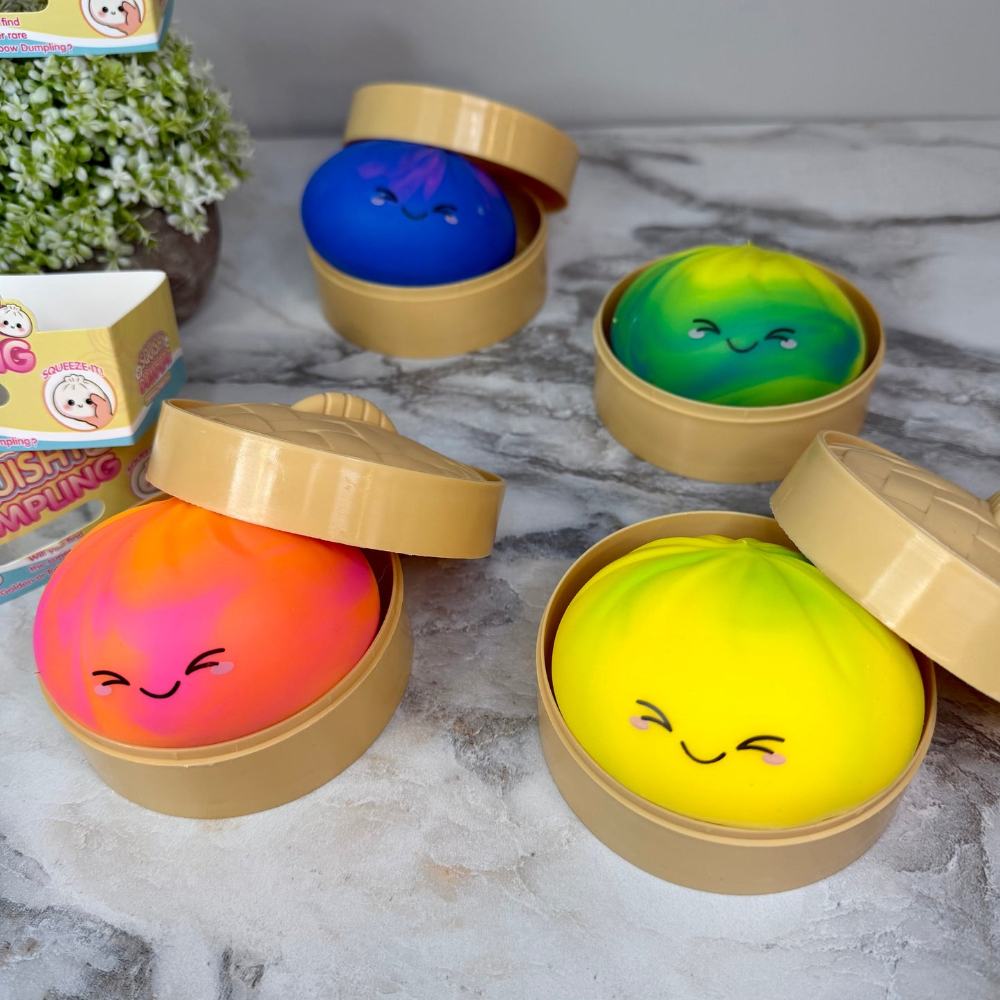 Squishy Toy - Viral Dumpling, Tie Dye - PREORDER