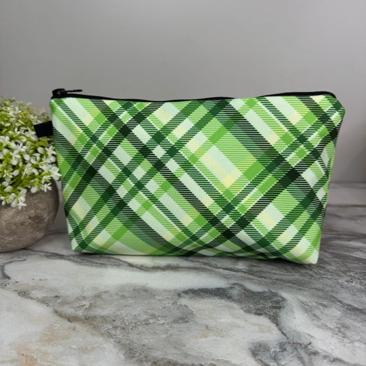 Pouch - Plaid, Green