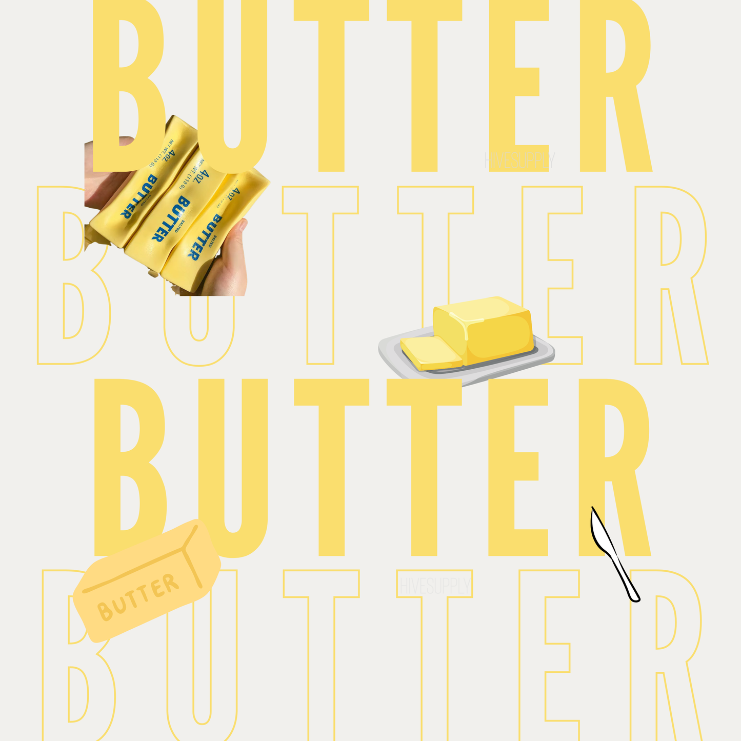 Butter Squishy Stress Toy
