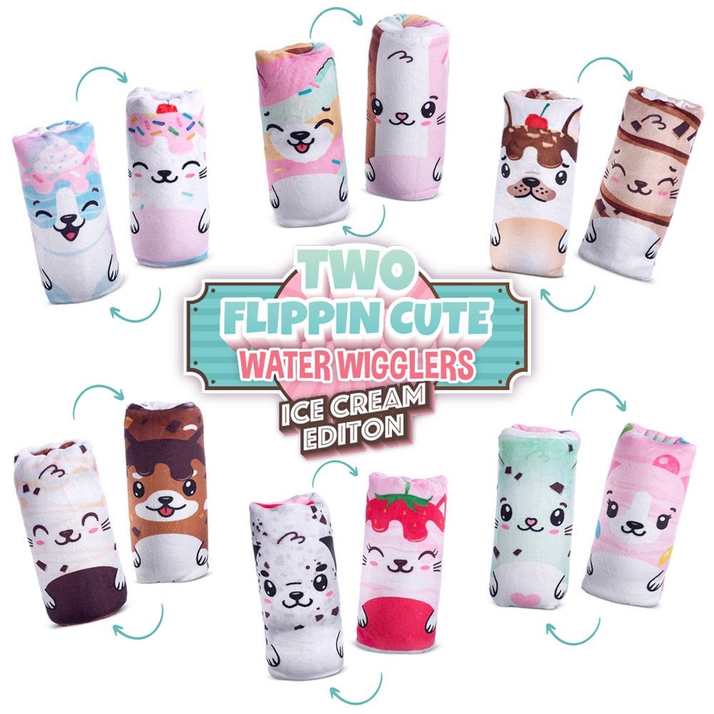 Two Flippin Cute Water Wiggler Toy - Ice Cream
