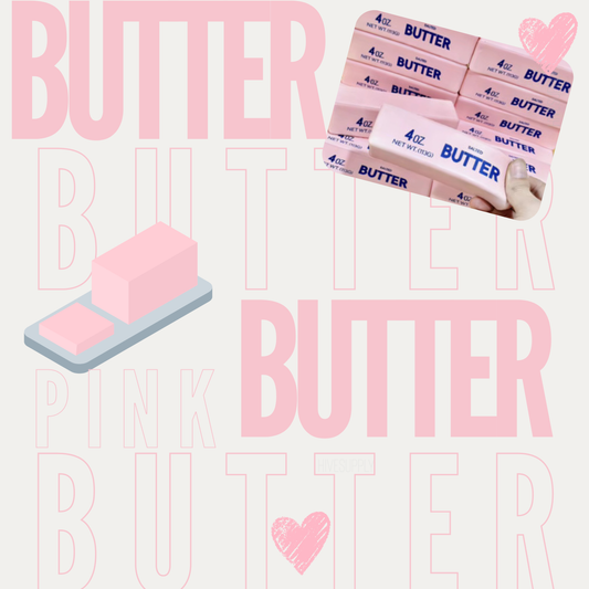 Butter Stress Squishy Toy - Pink - PREORDER